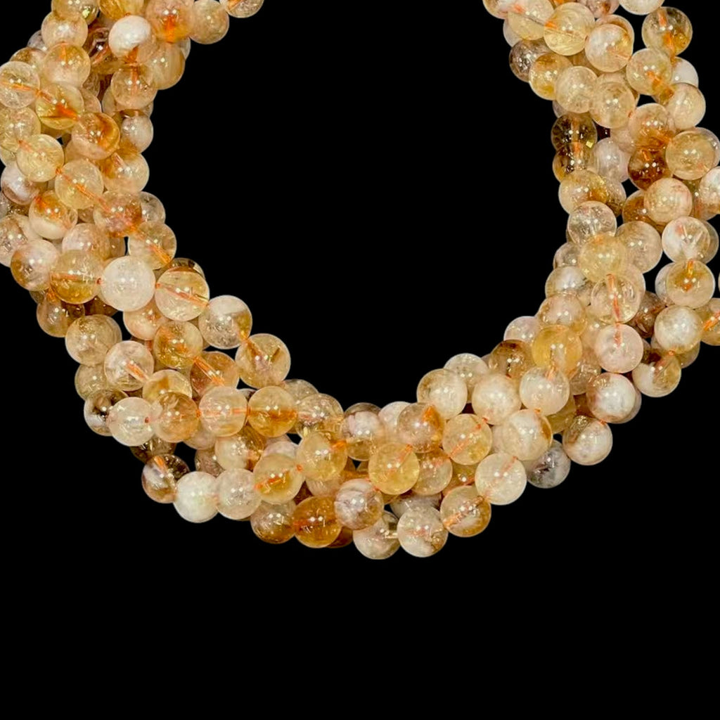 Citrine w/ Clouds Round-0