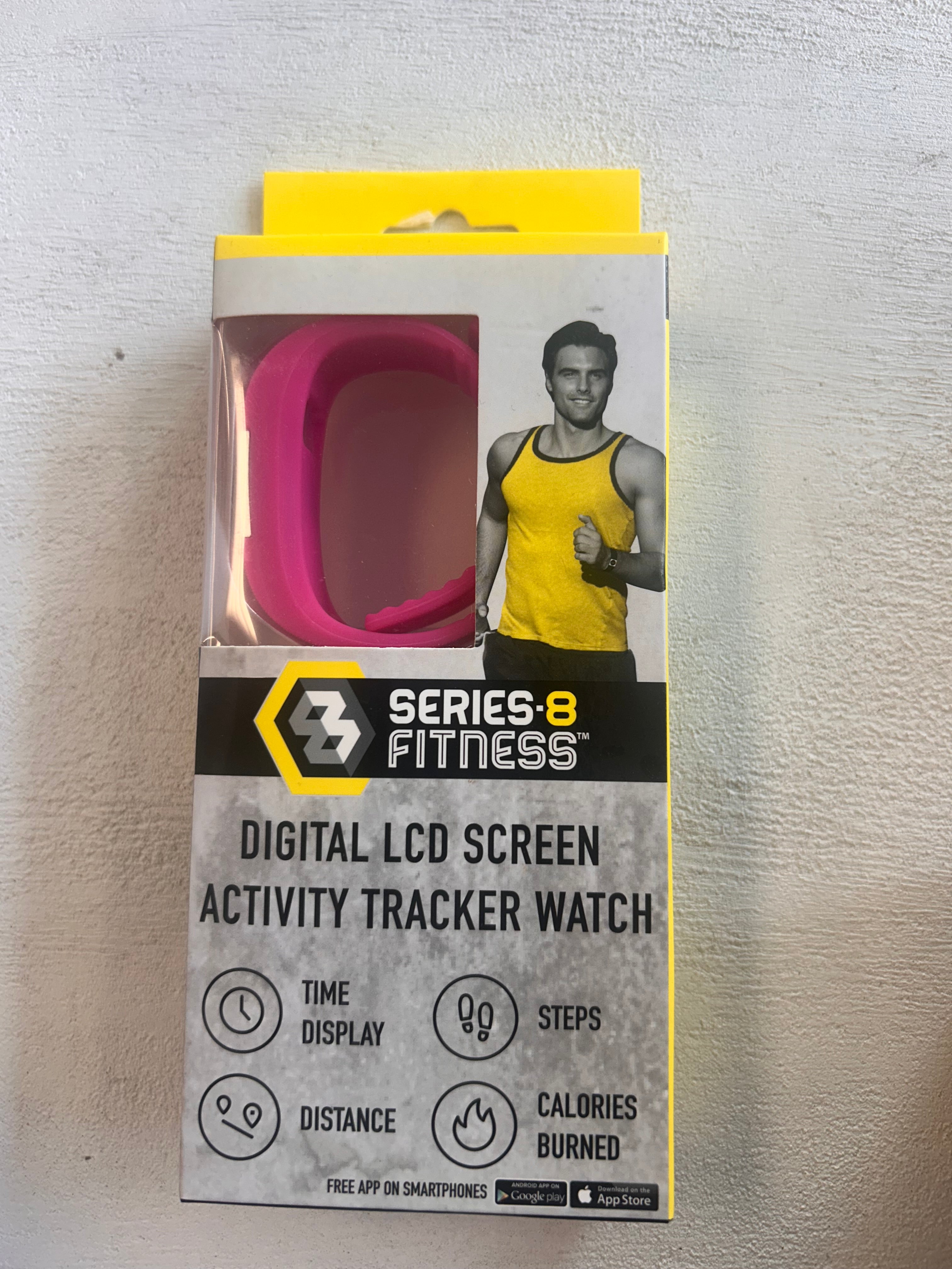 Series-8 Fitness Digital LCD Activity Tracker Watch – Pink