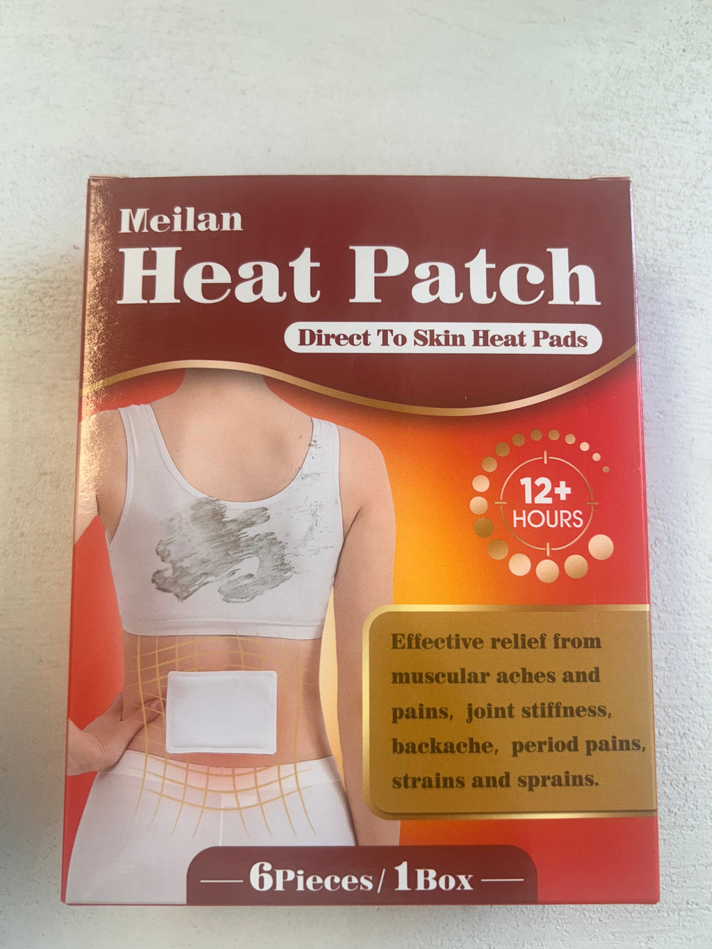 Meilan Direct to Skin Heat Patch – 6 Count