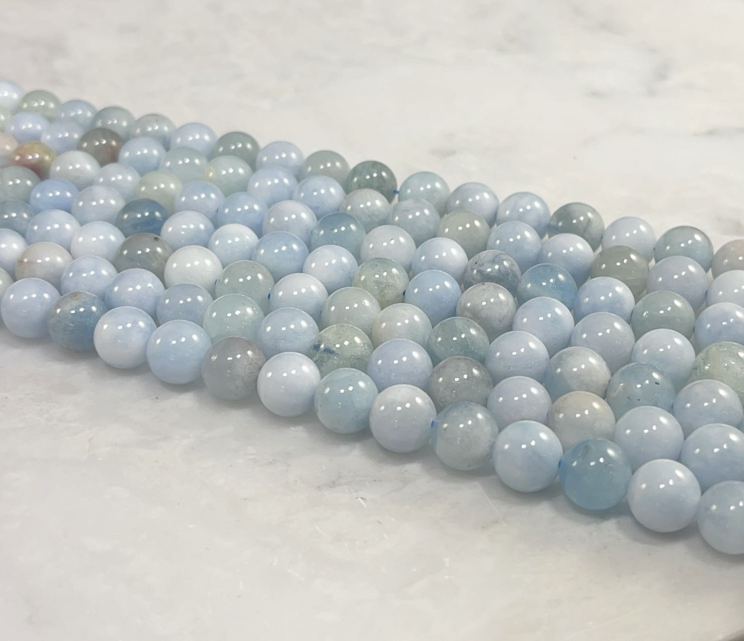 Aquamarine Round - Rubber City Bargains