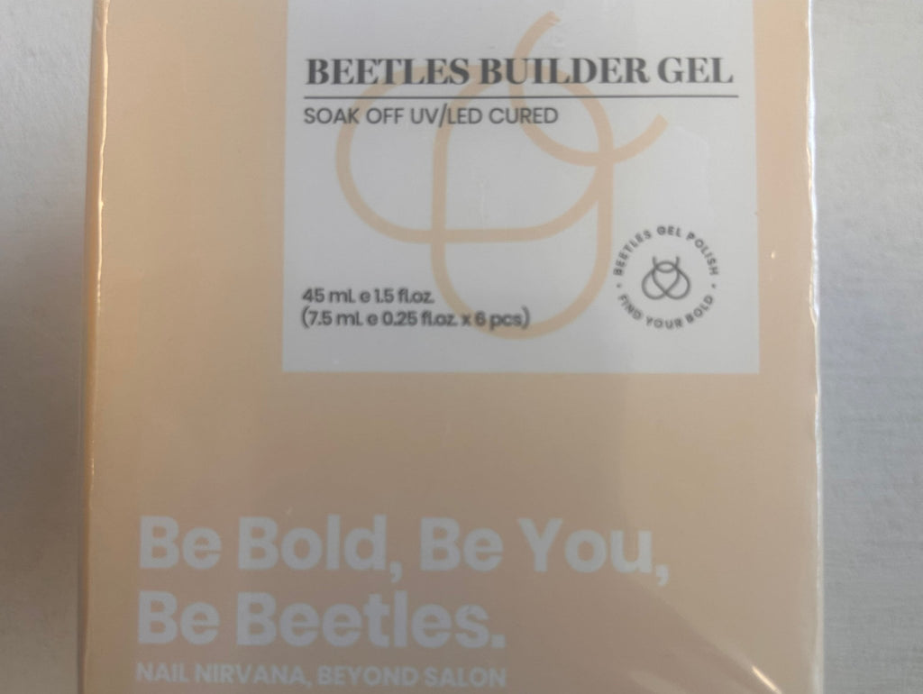 Beetles Builder Gel Nail Kit – Nude Collection (6 Pieces) - Rubber City Bargains