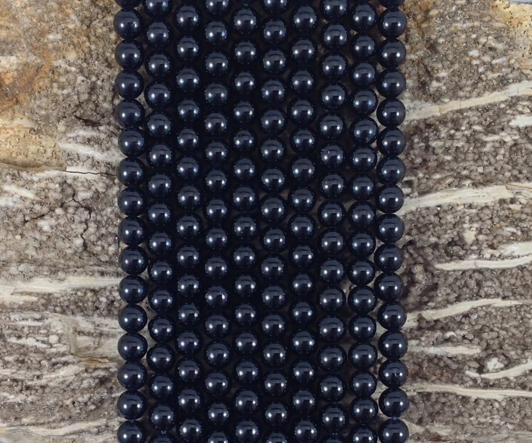 Black Tourmaline Round - Rubber City Bargains