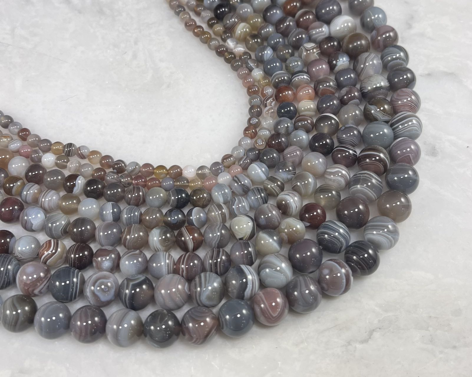 Botswana Agate Round - Rubber City Bargains