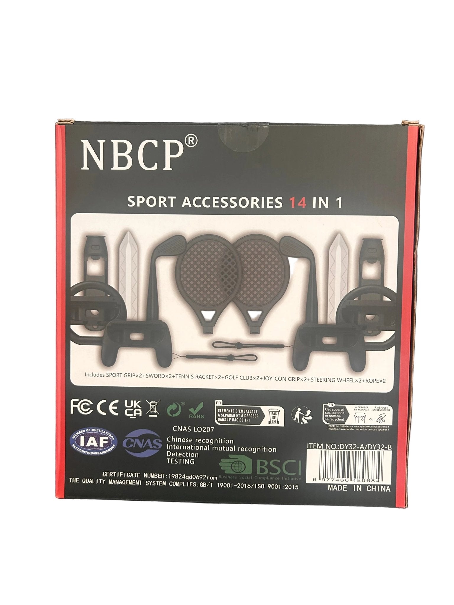 NBCP WOLFN-5 Nintendo Switch 2 Sports Accessories Kit – 14-Piece Set - Rubber City Bargains