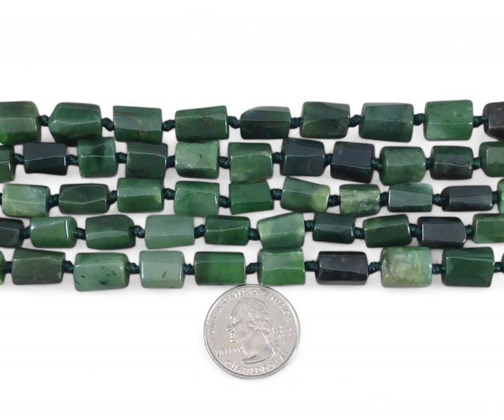 Nephrite Jade Cut Tubes - Rubber City Bargains