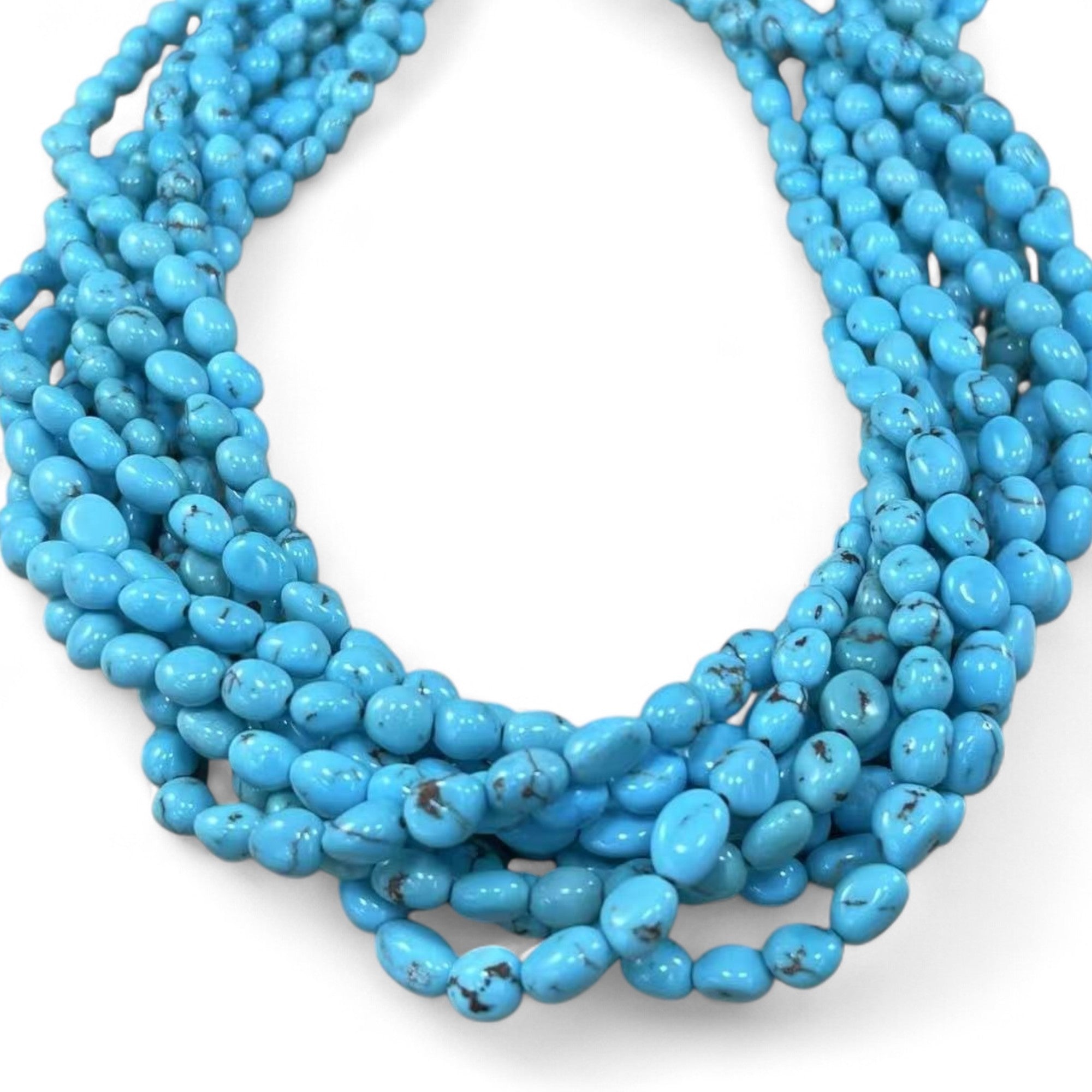 Rare Egyptian Turquoise 5 - 7mm Small Tumble Nugget / Quantity Limited - Rubber City Bargains