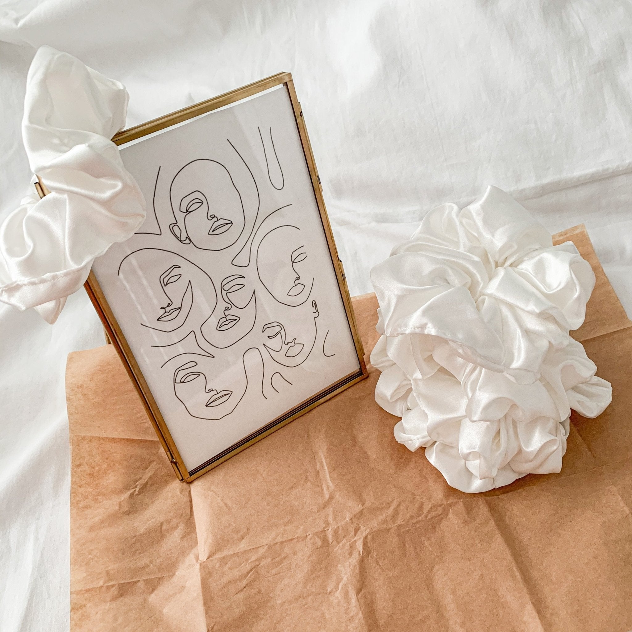 Satin Sweetheart Scrunchies - Rubber City Bargains